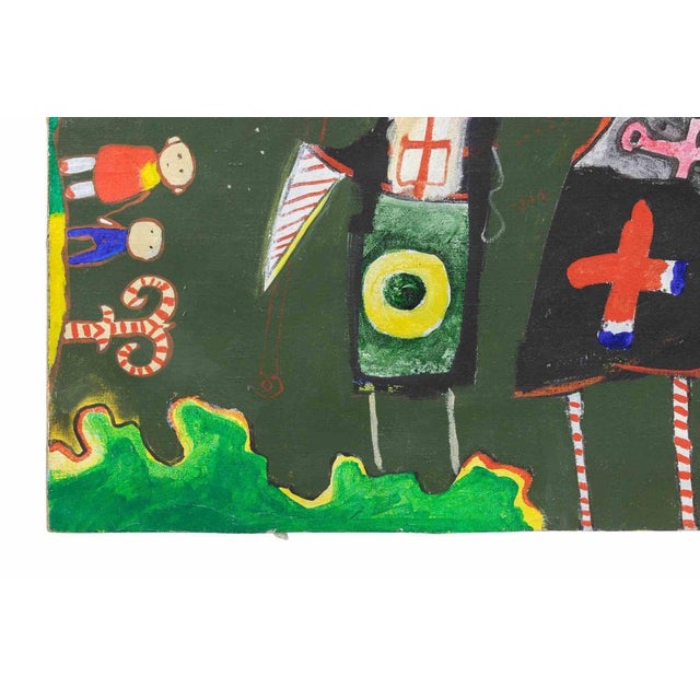 Modern Martin Bradley, June Evening, Oil Painting, 1972 For Sale - Image 3 of 7