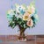 Vanguard 18 by Alpay Efe | Oil on canvas Painting of flowers in a glass vase For Sale