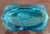Glass Vintage Blue Crown Glass Bottle For Sale - Image 7 of 8