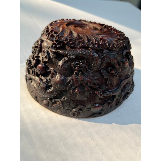 Chinese Carved Bowl For Sale - Image 6 of 6