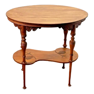 Cherry 19th Century Oval Center Table Art Novel