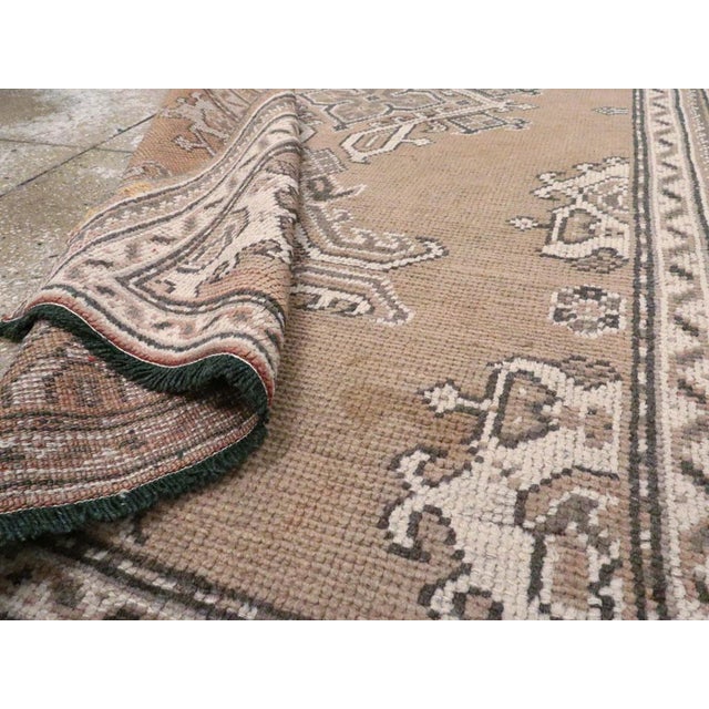 Galerie Shabab Collection Early 20th Century Turkish Oushak Accent Rug For Sale In New York - Image 6 of 6