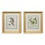Pair Botanical Flowering Raspberry & Maple Plant Engravings in Gilt Frames, 1850 For Sale