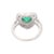1.2ct Heart Shape Diamond Halo Cluster Ring in 18k White Gold For Sale In New York - Image 6 of 12