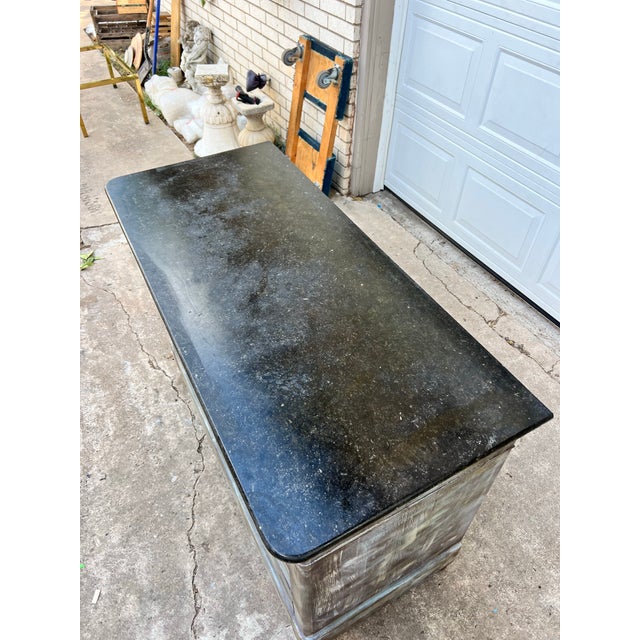 French 19th Century Louis Philippe Painted Marble Top Walnut Commode For Sale - Image 9 of 12