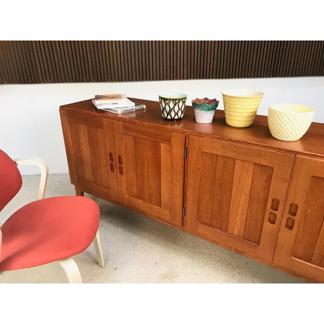 Vintage Danish Solid Teak Sideboard, 1960s For Sale - Image 10 of 18