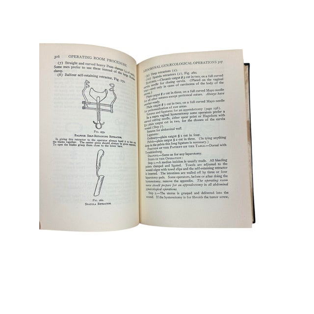 Black 1942 Operating Room Procedures Medical Book Hardcover For Sale - Image 8 of 12