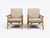 1950s Ficks Reed, Lounge Chairs, Bamboo, Cane, Beige Tweed, Usa, 1950s For Sale - Image 5 of 15