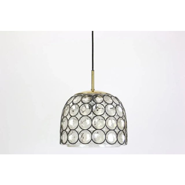 1960s Iron and Clear Glass Pendant Lights by Limburg, Germany, 1960s For Sale - Image 5 of 9