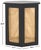 Coastal Danez Hexagon Cane Accent Table in Black / Natural For Sale - Image 3 of 9