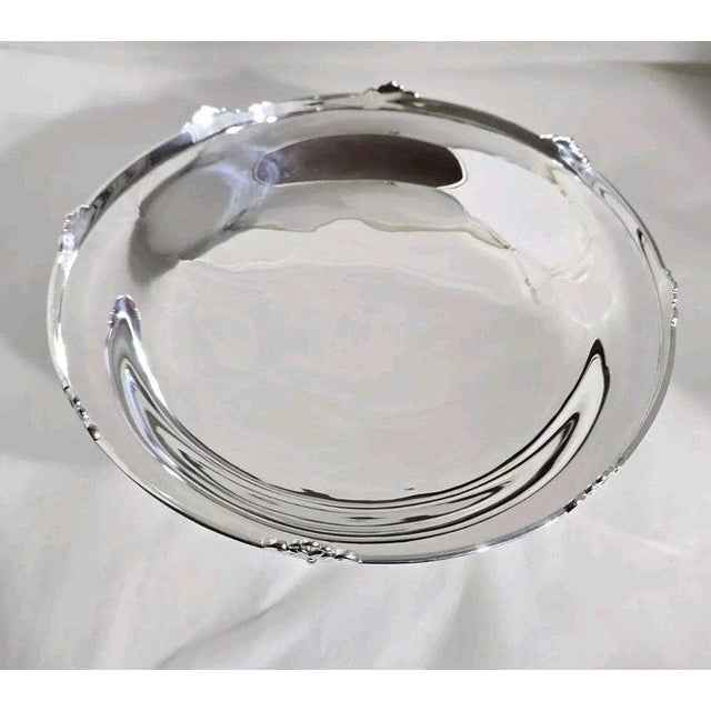 Antique Art Deco Sterling Silver Compotier from Walker & Hall, 1932 For Sale - Image 6 of 16