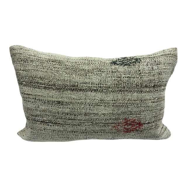 Modern Vintage Turkish Handmade Accent Lumbar Pillow For Sale
