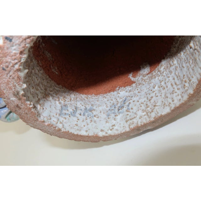 Edith Adi Hand Built Studio Pottery Ceramic Figures Sculptures, a Pair For Sale In Atlanta - Image 6 of 13