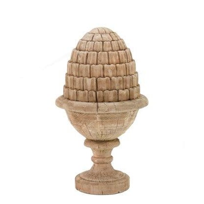 The Lucus Wooden Urn from Zentique is a wide poplar wood urn with a classical form. The 20" height and 15" diameter create...