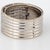 Metal 80s Portuguese Diamond Wide Band Sz 7.5 Cigar Ring 19k White Gold Fine Jewelry For Sale - Image 7 of 7