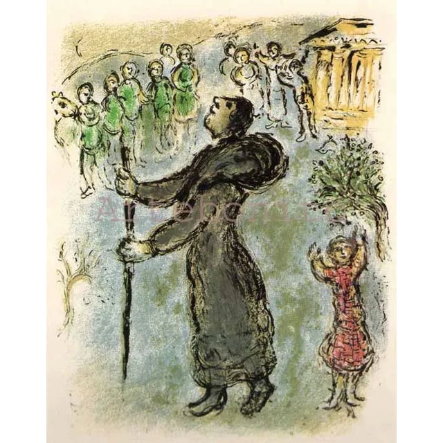 1989 Chagall Lithograph V2-3 Odyssee Ulysses Disguised as a Beggar For Sale