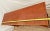 Vintage Ethan Allen Sofa Console Table, Regency Neo Classical, Cherry, Brass X Stretcher For Sale - Image 12 of 14