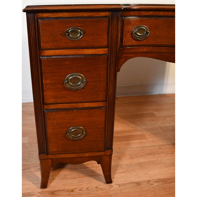 1930s 1930 English Regency Mahogany Vanity Makeup Desk Ladies Desk For Sale - Image 5 of 17