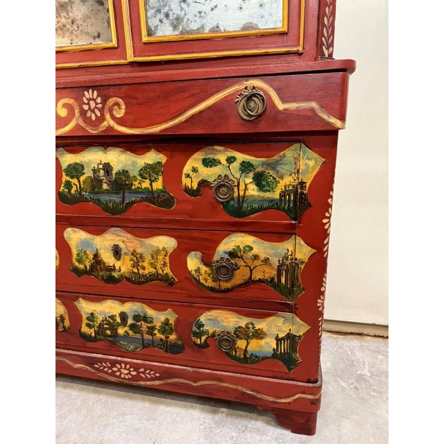 Venetian Louis XV Style Lacquered Wood Bookcase For Sale - Image 10 of 13