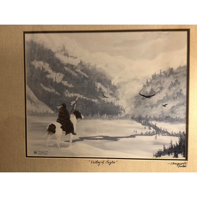 Marguerite Fields "Valley of Eagles" Signed & Numbered Lithograph 403/500 (1987) For Sale In New York - Image 6 of 12