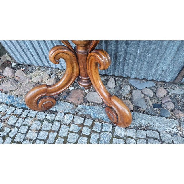 Wood Art Nouveau Wooden Console Table For Sale - Image 7 of 9