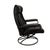 1980s Vintage Ekornes Stressless Black Leather Recliner & Ottoman Made in Norway For Sale - Image 13 of 16