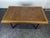 Extendable Oak Table with a Cube Marquetry Top, 1940s For Sale - Image 3 of 10