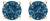 14K Yellow Gold 1/2 Cttw Round Brilliant Cut Lab Grown Blue Diamond 4-Prong Classic Solitaire Stud Earrings (Blue Color, VVS2-VS1 Clarity) For Sale