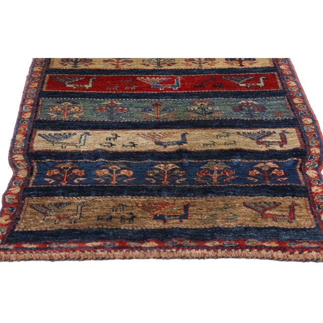 Mid 20th Century Vintage Persian Gabbeh Rug, 02'04 X 05'01 For Sale - Image 5 of 10