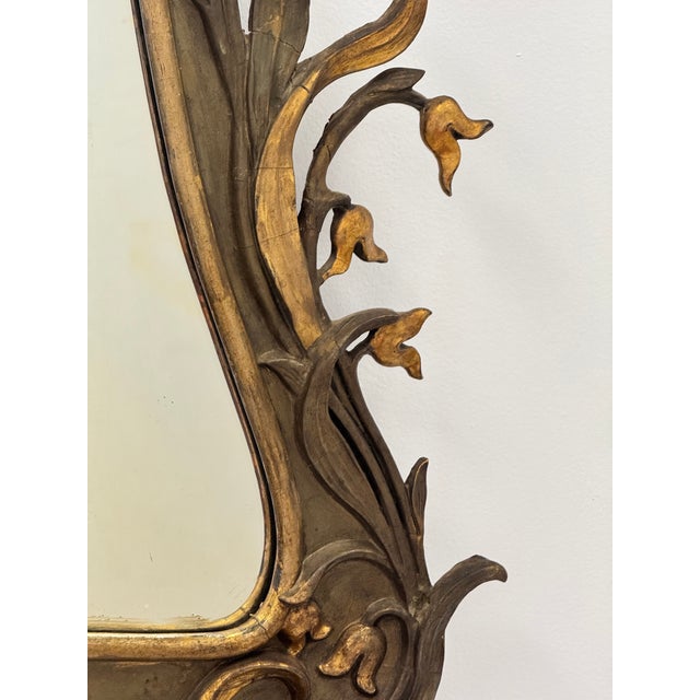 Swedish Art Nouveau Gilt Plaster Mirror With Floral Decoration, Circa 1890 For Sale - Image 18 of 18