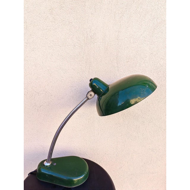 Vintage Desk Lamp in Green Enamel, 1950s For Sale - Image 17 of 18
