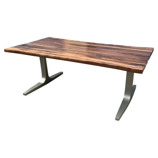 Not Yet Made - Made To Order Modern Medellin Solid Walnut Dining Table For Sale - Image 5 of 7