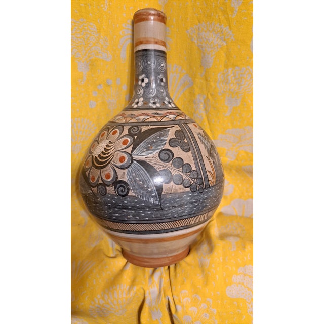 1960s 1960s Tonala Jal Mexico Handcrafted Mid Century Vase For Sale - Image 5 of 12