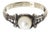 Ring in Silver and 19.2 Karat Gold with Pearl For Sale
