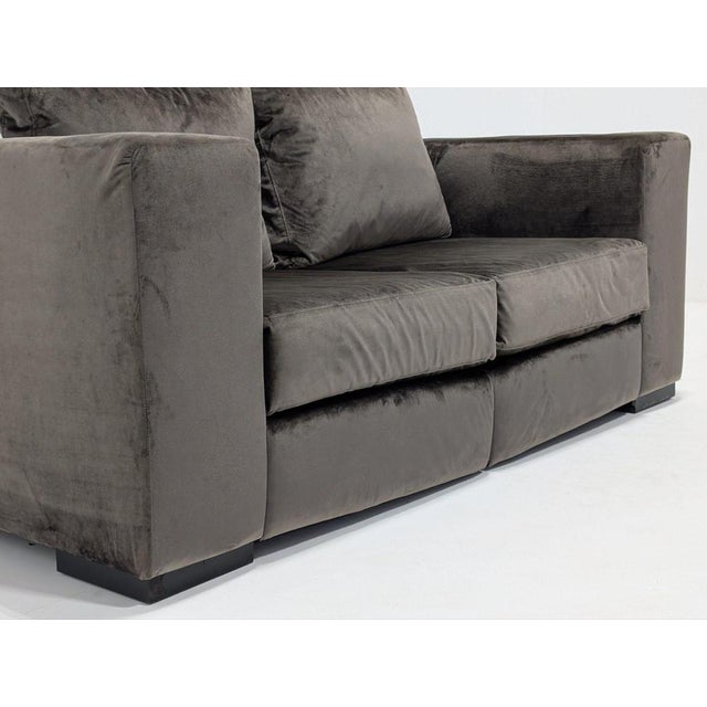 Vintage Velvet Cinema Sofa For Sale - Image 6 of 12