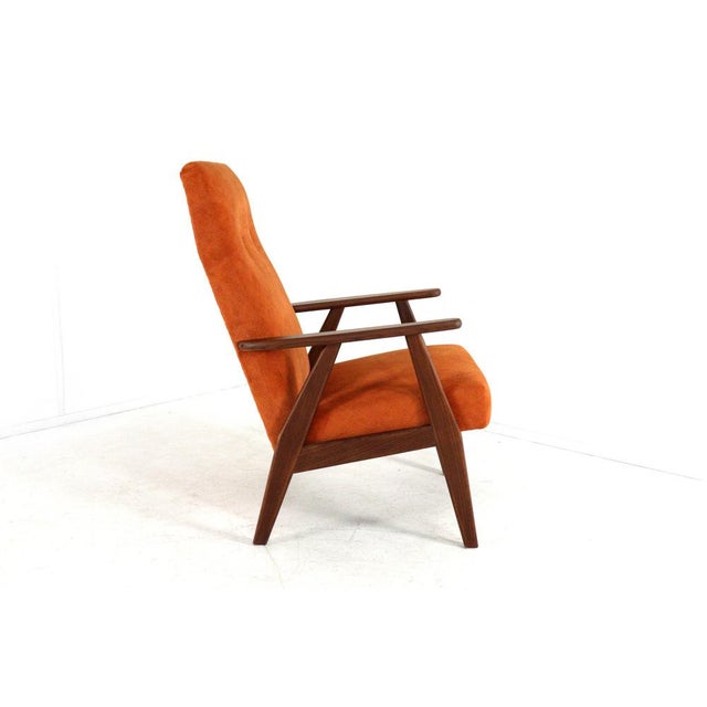 Brown Scandinavian Waalre Armchair, Netherlands For Sale - Image 8 of 13