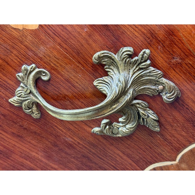 Louis XV Style French Bombe Commode, Vintage For Sale - Image 11 of 12