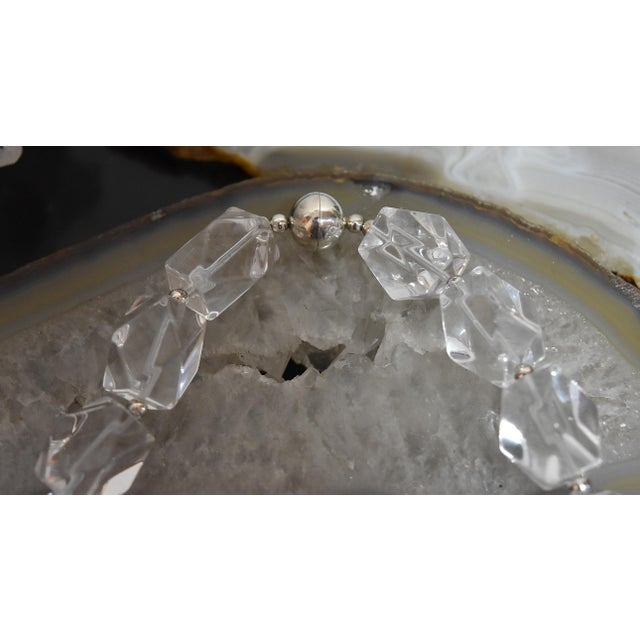 Sterling Silver Paola Valentini Rock Crystal Chunky Nugget Necklace For Sale In Philadelphia - Image 6 of 18