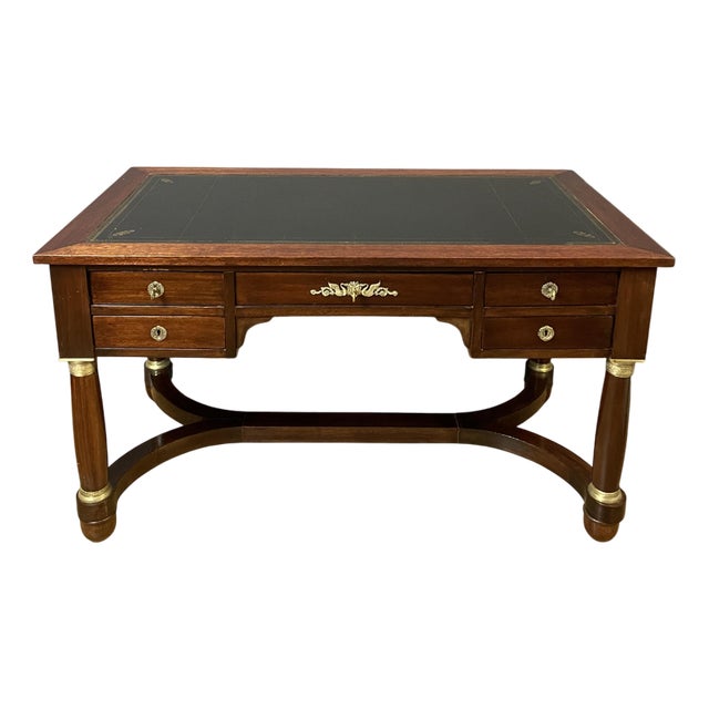 Empire Style Flat Center Desk, 1950s For Sale