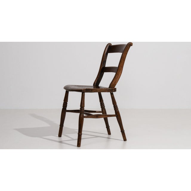 19th Century France Brown Wood Lounge Chair For Sale In Greensboro - Image 6 of 11