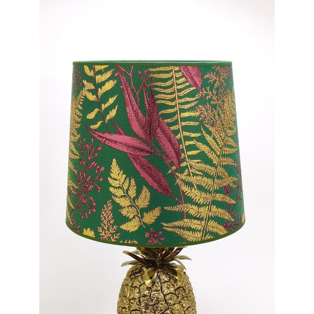 Hollywood Regency Pineapple Brass Table Lamp by Mauro Manetti, Italy, 1970s For Sale - Image 11 of 18