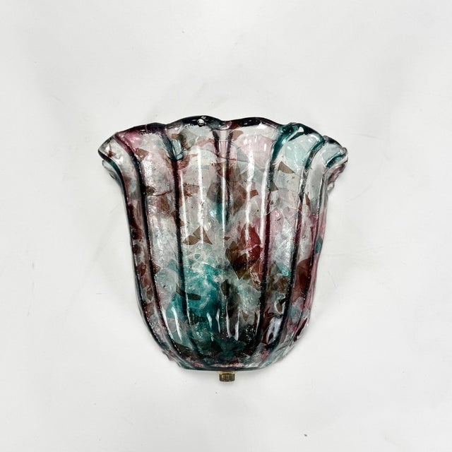 Vintage Murano Art Glass Wall Lamp, Italy, 1980s For Sale - Image 8 of 8