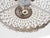 1960s Spanish French Empire Nickel Plated Brass Crystal Basket Semi Flush Mounts - A Pair For Sale - Image 6 of 8