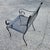 MCM Wrought Iron Swirl Arm Outdoor Chairs - A Pair For Sale In Raleigh - Image 6 of 9