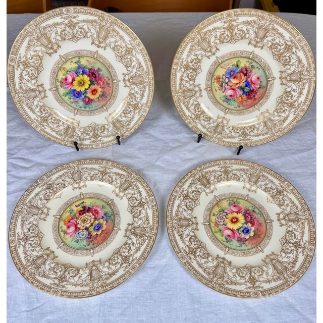 12 Antique Royal Worcester Hand-Painted & Signed Cabinet Plates For Sale - Image 12 of 12