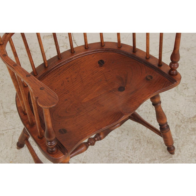 Dr Dimes High Fan Back Windsor Armchair For Sale - Image 11 of 18