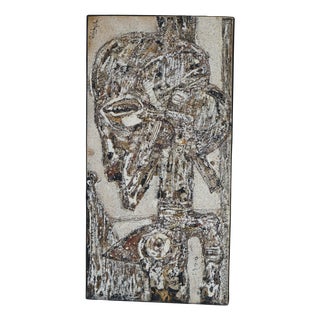 Georges Ebrin Adingra, Composition, 1975, Mixed Media For Sale