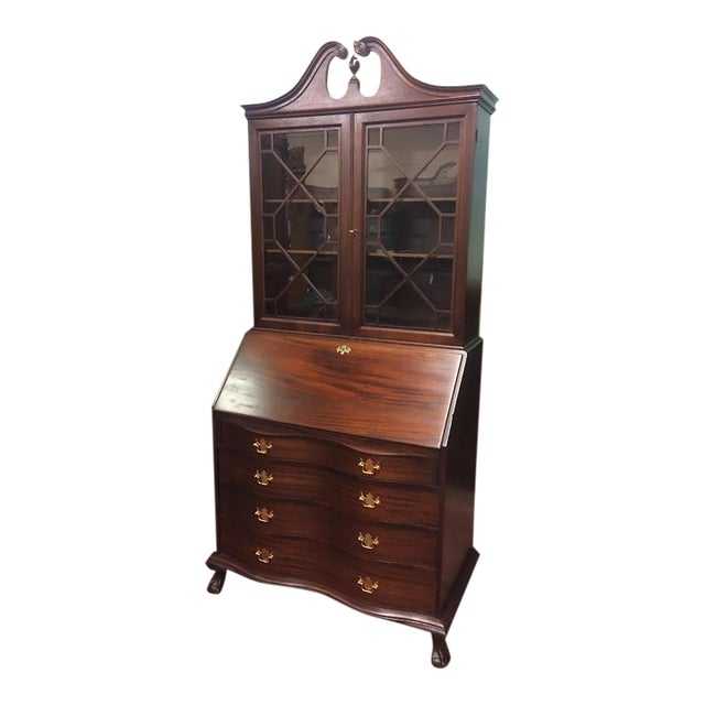 Vintage Secretary Desk, Colonial Furniture Company, Mahogany Desk For Sale