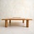 Mid 20th Century Vintage Italian Solid Oak Square Coffee Table For Sale - Image 5 of 11