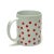 Vintage White Ceramic Mugs With Multicolor Polka Dot Pattern, Group of 4. For Sale - Image 4 of 8
